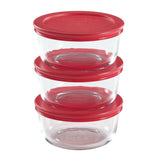 Simply Store Round Glass Bakeware, 2 Cup, Set of 3