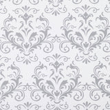 Smooth Top 20 In. x 6 Ft. Shelf Liner, Gray Damask