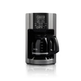 12 Cup Automatic Drip Coffee Maker, Black/Silver