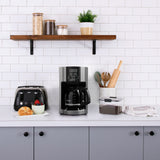 12 Cup Automatic Drip Coffee Maker, Black/Silver